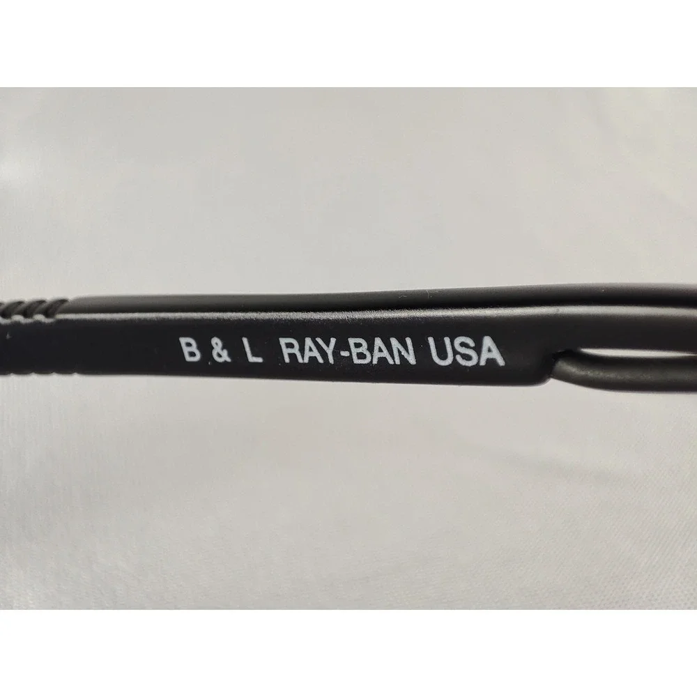 Vintage B&L‎ Ray-Ban W1739 Sport Series 3 Sunglasses Black Blue Lens Mint